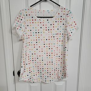 Polka dot top